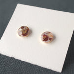 Load image into Gallery viewer, 8mm Pepperberry Studs on 14k Gold-fill
