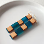 Load image into Gallery viewer, Dangle Wood Earrings. Reclaimed Cedar
