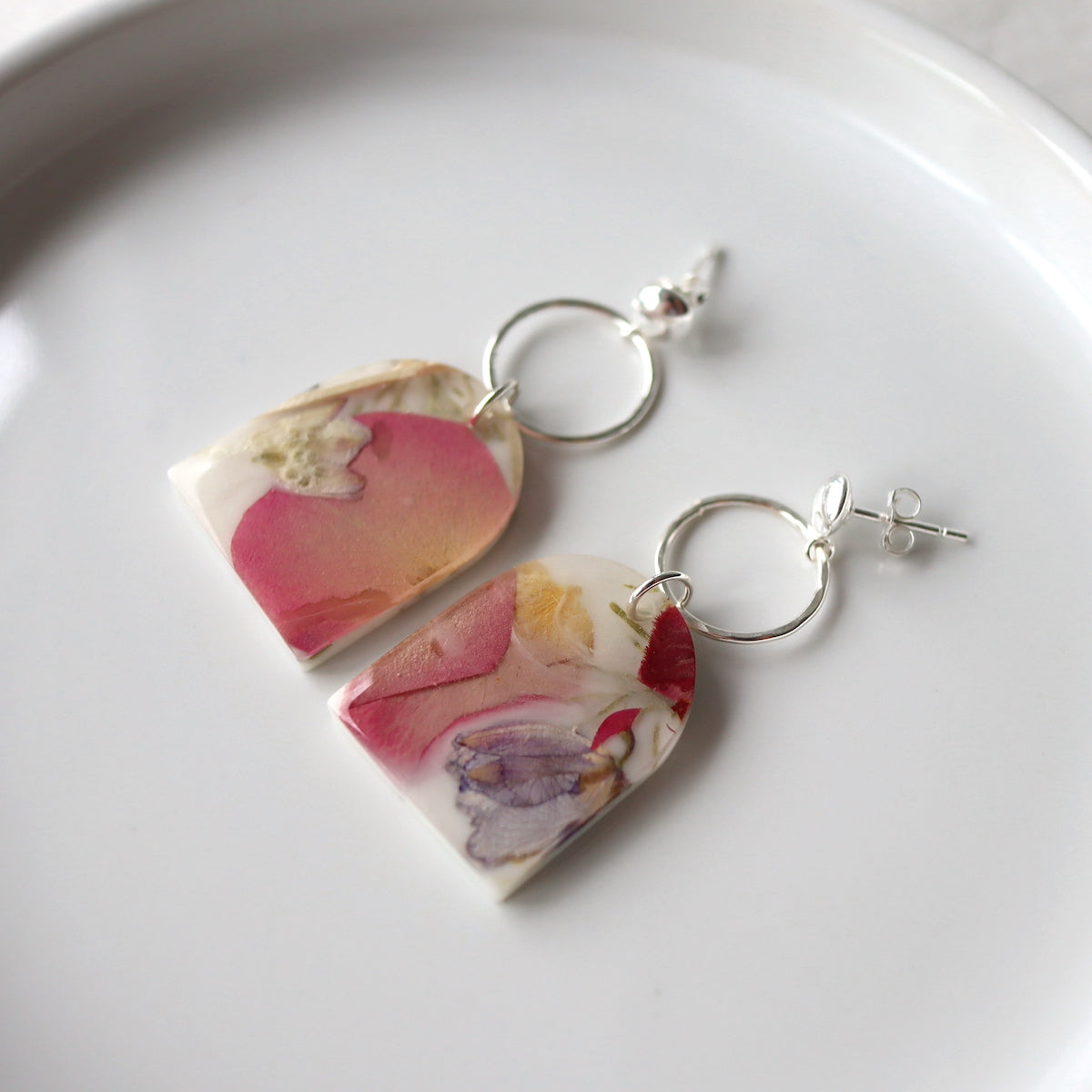 Florals 2023 Drop Earrings on Sterling Silver Studs