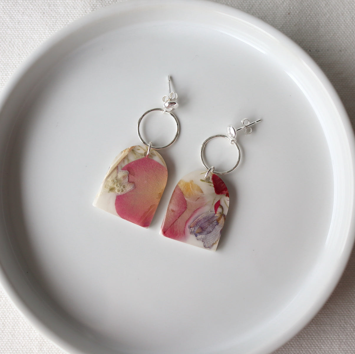 Florals 2023 Drop Earrings on Sterling Silver Studs