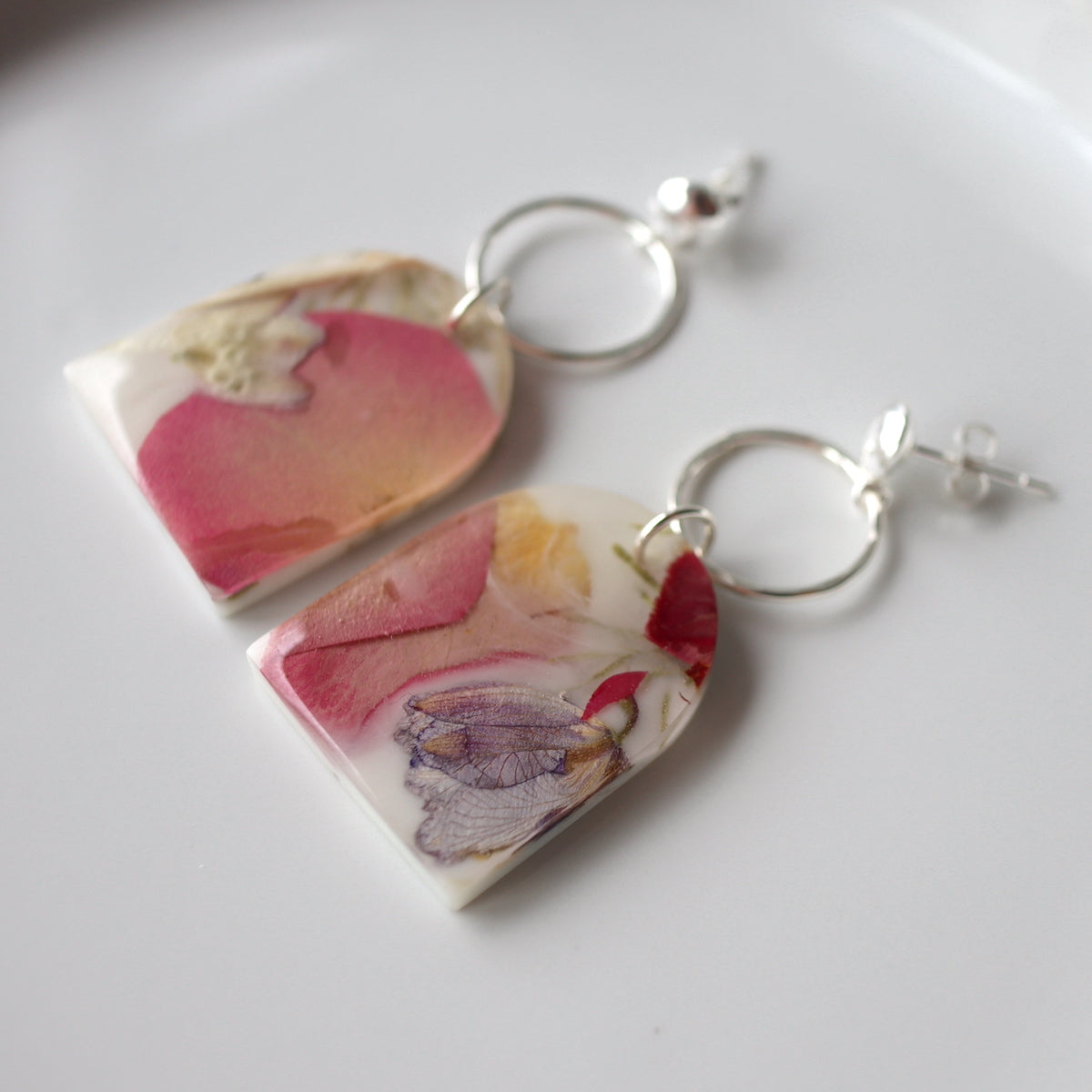 Florals 2023 Drop Earrings on Sterling Silver Studs