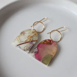 Load image into Gallery viewer, Floral Drop Earrings on Gold-filled Hooks
