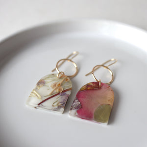 Florals 2023 Drop Earrings on Gold-filled Hooks