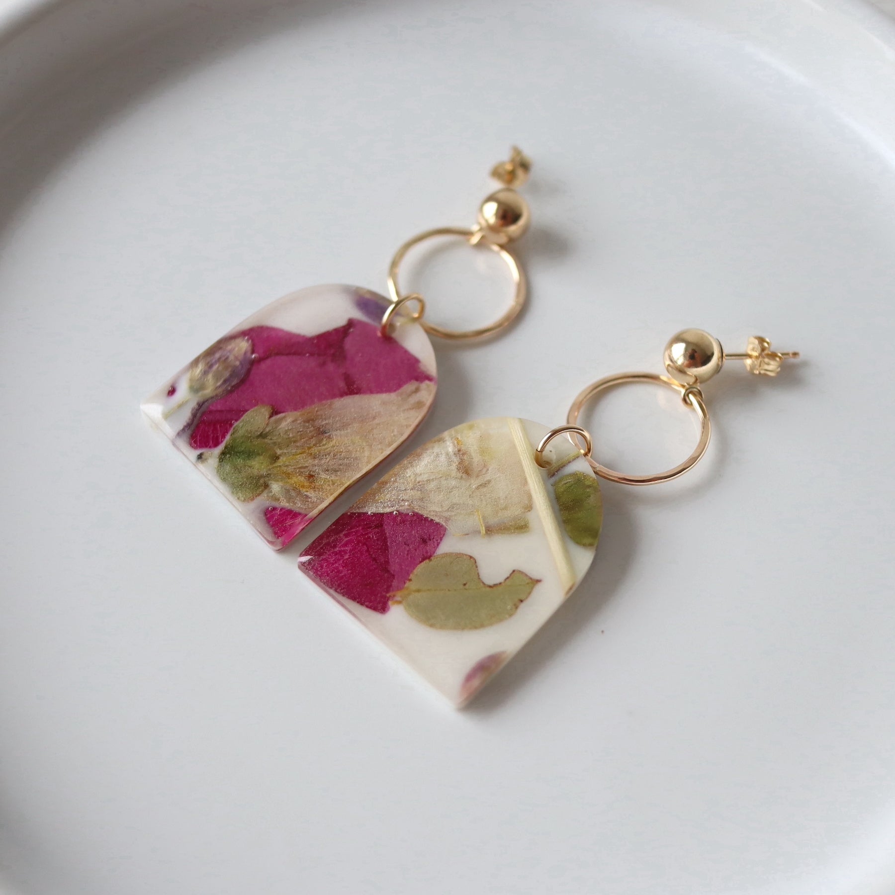Florals 2023 Drop Earrings on Gold-filled Studs