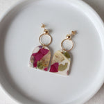Load image into Gallery viewer, Florals 2023 Drop Earrings on Gold-filled Studs

