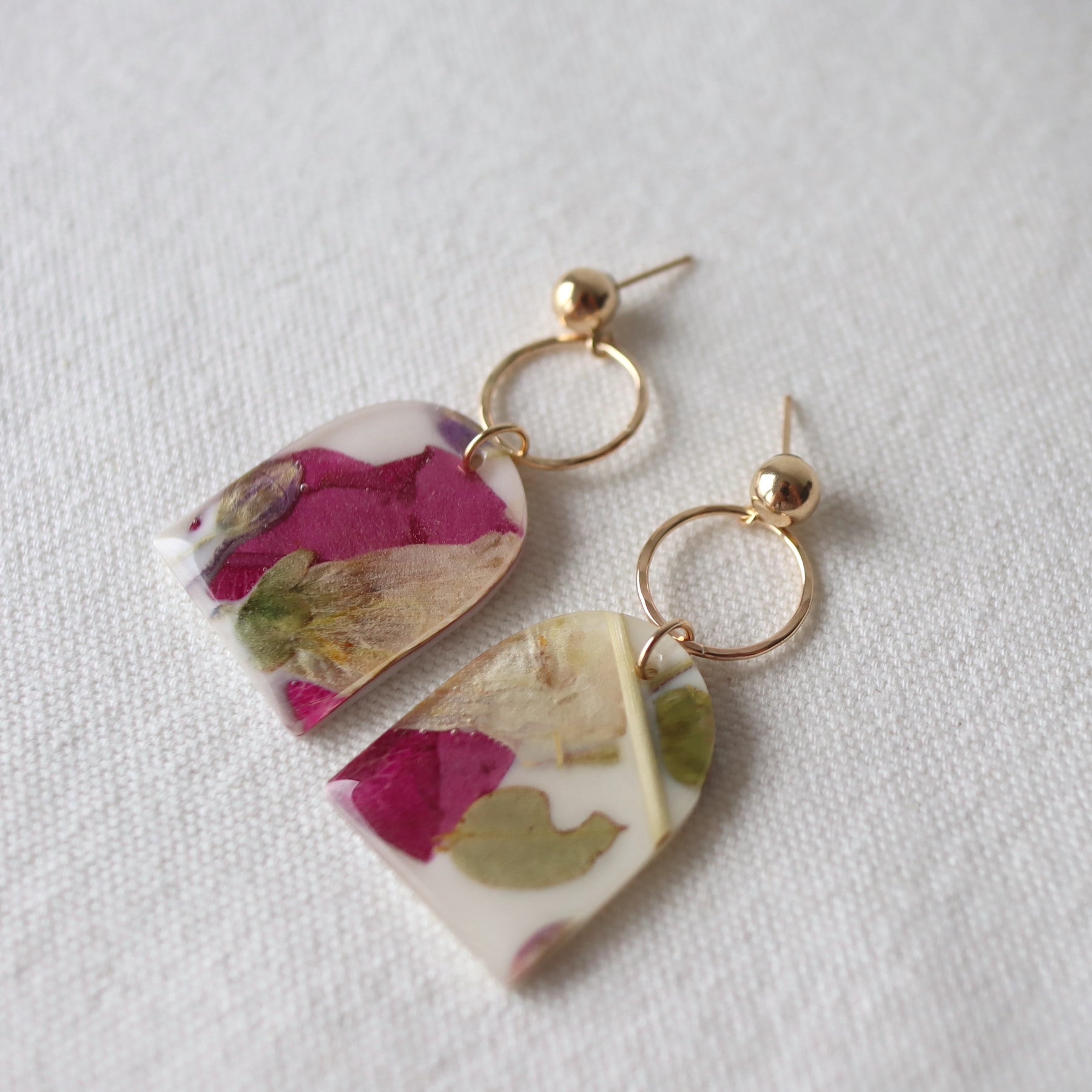 Florals 2023 Drop Earrings on Gold-filled Studs
