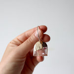 Load image into Gallery viewer, Florals 2023 Hoop Earrings with Rose Petals and Birch Bark (33mm)
