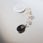 Load image into Gallery viewer, Dawn Collection. Silver Oval Necklace with white grass
