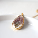 Load image into Gallery viewer, 2024 Rose Petal Teardrop Necklace in 14k Gold
