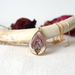 Load image into Gallery viewer, 2024 Rose Petal Teardrop Necklace in 14k Gold
