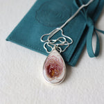 Load image into Gallery viewer, 2024 Rose Petal Teardrop Necklace in Silver
