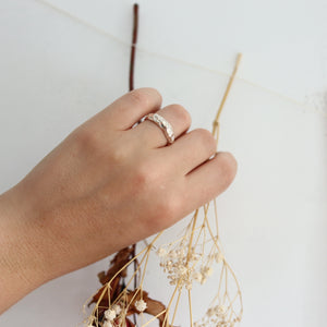 Translations. Textured Sterling Silver Ring 1 size 7.5