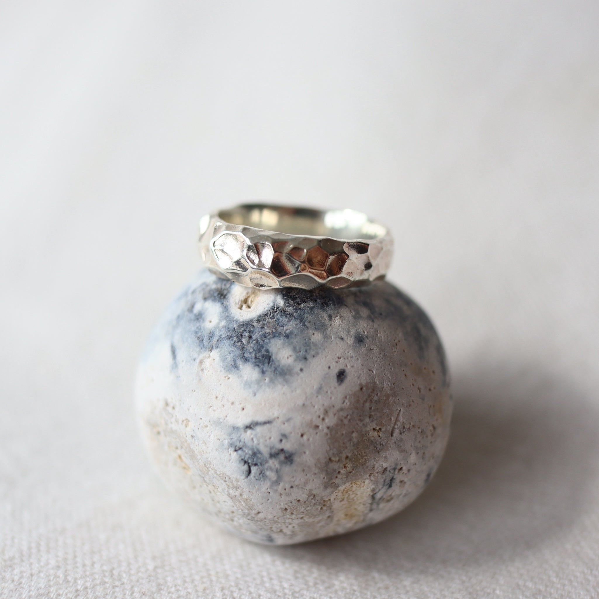 Translations. Textured Sterling Silver Ring 1 size 7.5
