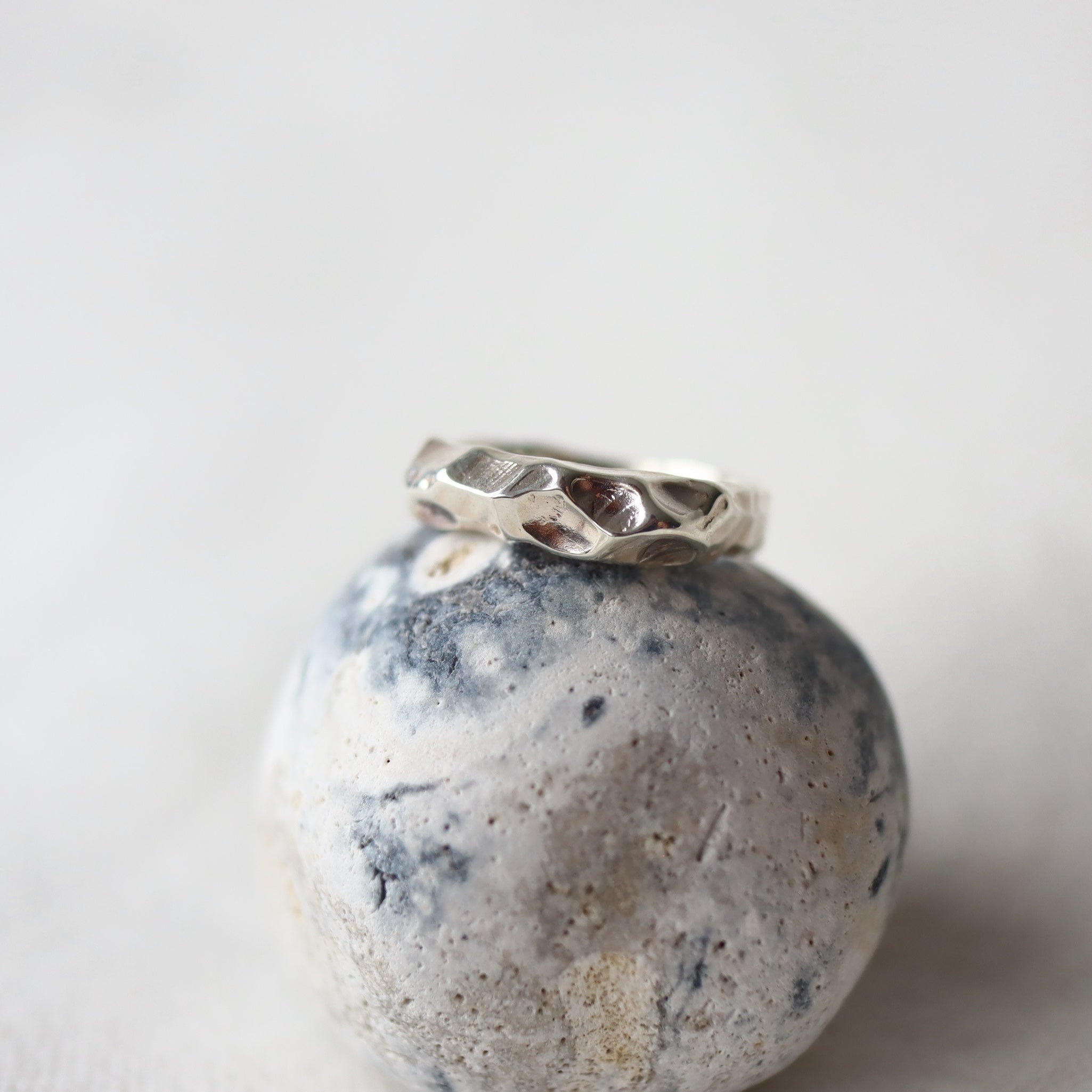 Translations. Textured Sterling Silver Ring 3 (size 6)