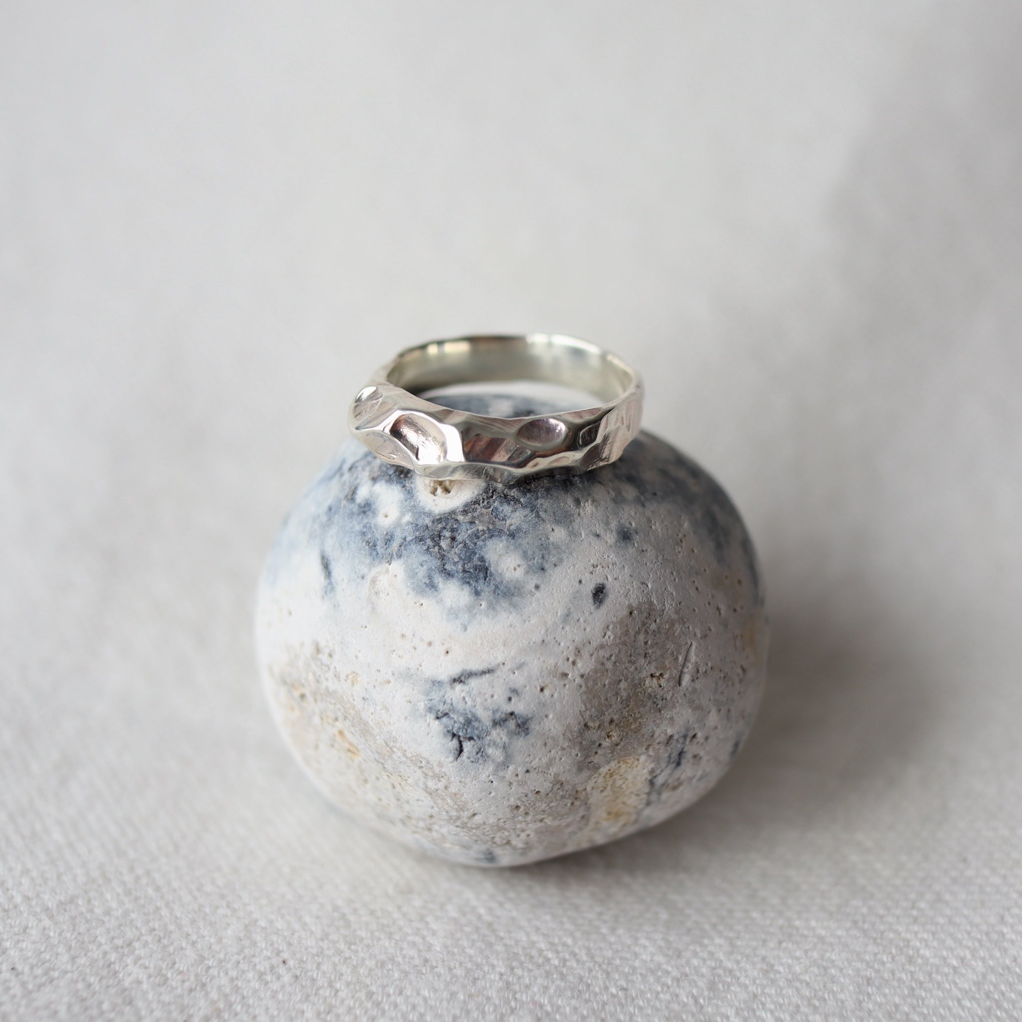 Translations. Textured Sterling Silver Ring 3 (size 6)