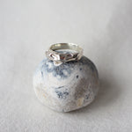 Load image into Gallery viewer, Translations. Textured Sterling Silver Ring 3 (size 6)

