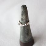 Load image into Gallery viewer, Translations. Textured Sterling Silver Ring 3 (size 6)

