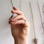 Load image into Gallery viewer, Translations. Textured Sterling Silver Ring 3 (size 6)
