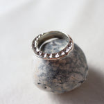 Load image into Gallery viewer, Translations. Textured Sterling Silver Ring D (size 8)
