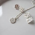 Load image into Gallery viewer, Translations. Textured Sterling Silver Necklace (round)
