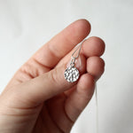 Load image into Gallery viewer, Translations. Textured Sterling Silver Necklace (round)
