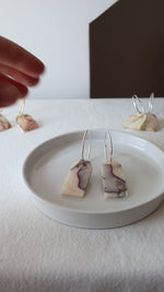 Load and play video in Gallery viewer, Florals. Hoop Earrings with Peony Petals (33mm)
