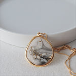 Load and play video in Gallery viewer, Dawn Collection. Gold Organic Circle Necklace
