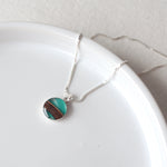 Load image into Gallery viewer, Encased 10mm Birch Bark Pendant on Sterling Silver (2)
