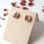 Load image into Gallery viewer, Rose petal earring studs by Wild Blue Yonder
